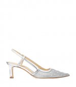Alora Mid Sling Silver Glitter