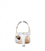 Alora Mid Sling Silver Glitter