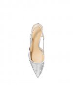 Alora Mid Sling Silver Glitter