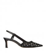 Alora Mid Sling Black Glitter