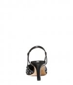 Alora Mid Sling Black Glitter