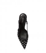 Alora Mid Sling Black Glitter