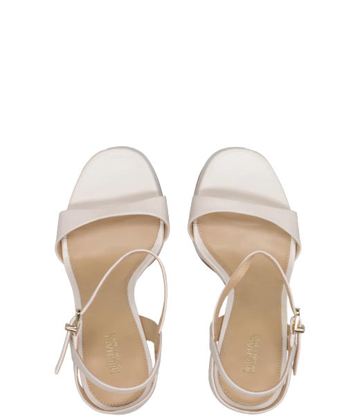 Amara Platform Leather Cream Sandal