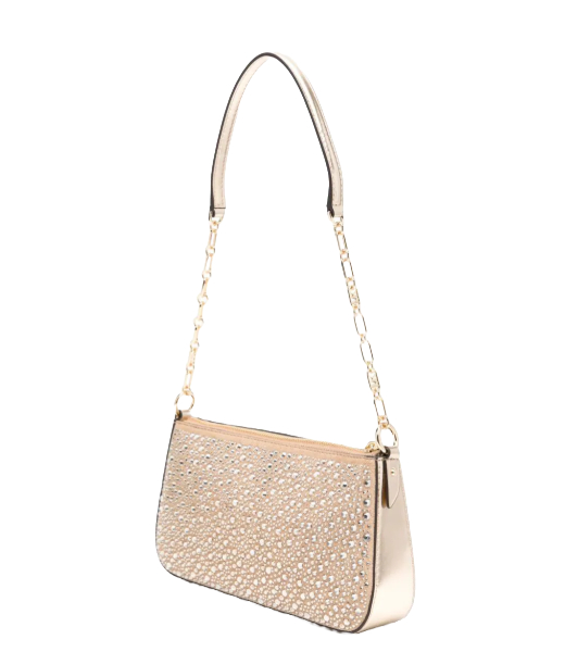 Empire Pale Gold MD Chain Pouchette Leather Shoulder Bag