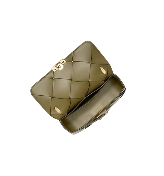 Safari Green SM Conv Chain Shoulder Bag