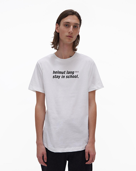 School White Tee