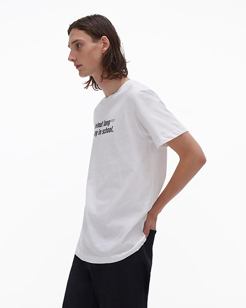 School White Tee