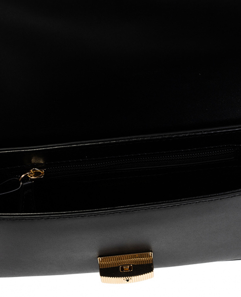 Bradshaw Black Leather Shoulder Bag