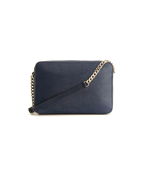 Jet Set Navy Leather Crossbody