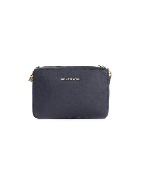 Jet Set Navy Leather Crossbody