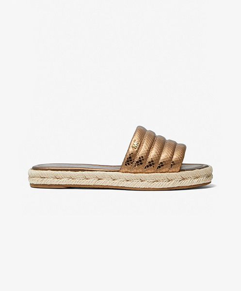 Royce Bronze Leather Slide