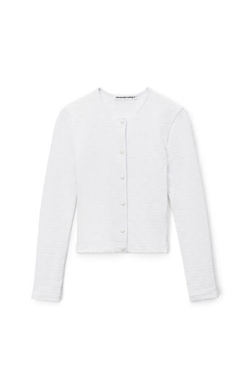 White Long Sleeve Cardigan