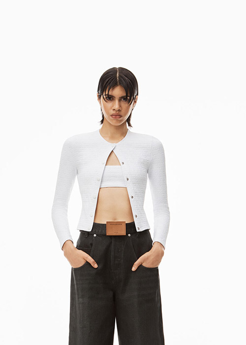 White Long Sleeve Cardigan