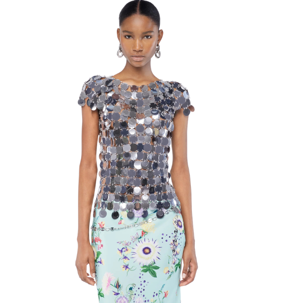 Silver Top Short Sleeves