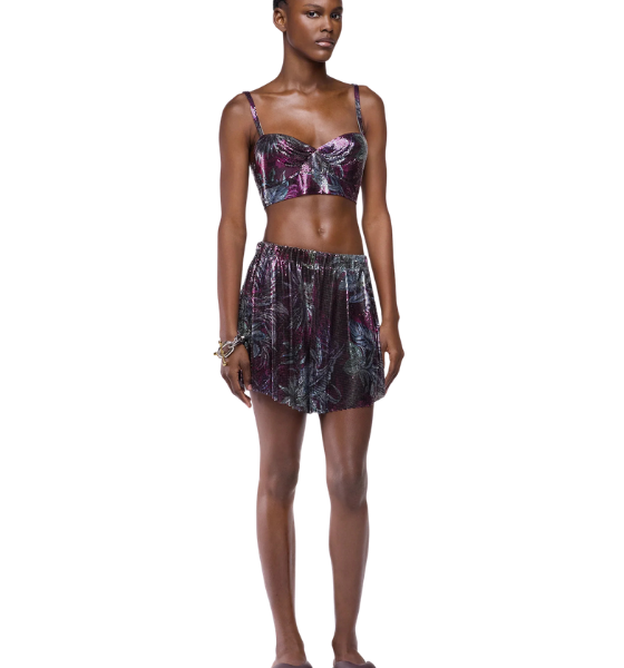 Hawaii Blue/Purple/Green Pantalon Shorts