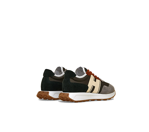 Grey Green Beige Allacciato Sneaker