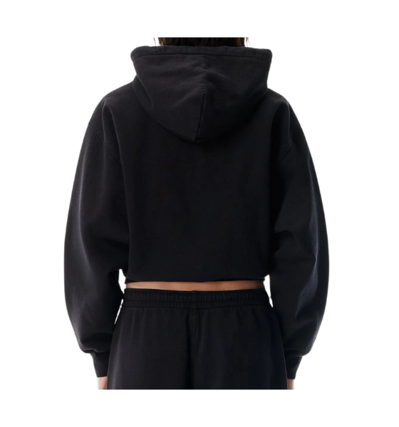 Zip Up Black Hoodie 192722645611W/ Rhinstones