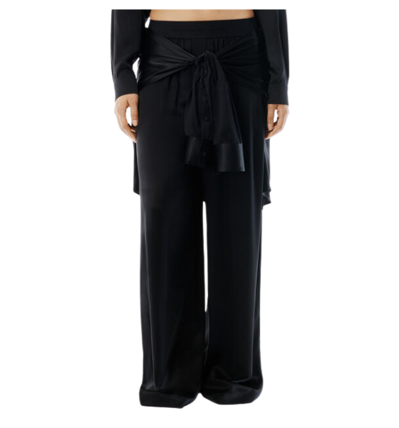 Mid Rise Boxer BlackPant W/ Prestyled Shirt
