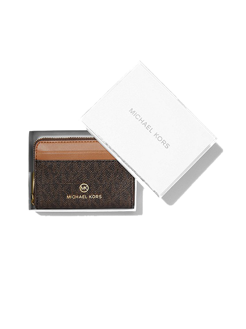 Small Coin Card Case Brown