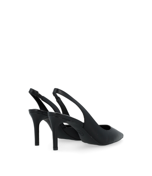 Alina Flex Sling Pump Black Leather Sling Back