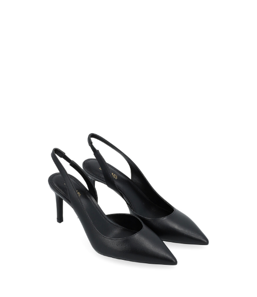 Alina Flex Sling Pump Black Leather Sling Back