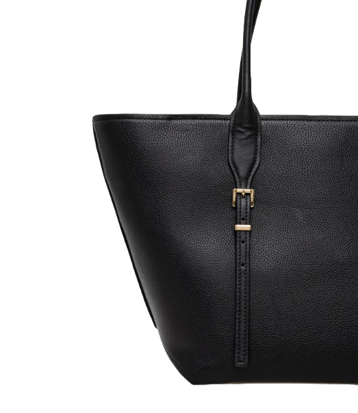 Black Moore Lg Buckle Tote Bag