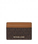 Logo Card Case Brown