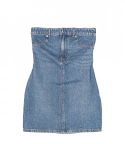 Stretch Denim Tube Dress