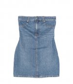 Stretch Denim Tube Dress