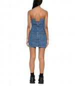 Stretch Denim Tube Dress