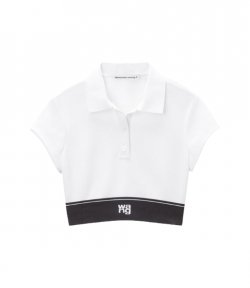 Cheerleader White Polo Top
