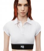 Cheerleader White Polo Top