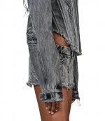 Denim Choker Black Jacket