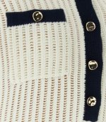 Cream Croshet Collared Mini Dress