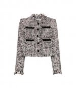 Black Fringed Boucle Jacket