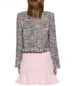 Black Fringed Boucle Jacket