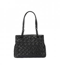 Kensington Tote DR Black Leather Bag