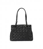 Kensington Tote DR Black Leather Bag