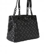 Kensington Tote DR Black Leather Bag