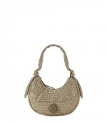 Kensington Puff SM Hobo Bronze Fabric Shoulder Bag