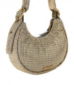 Kensington Puff SM Hobo Bronze Fabric Shoulder Bag