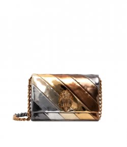 Mini Kensington Long Flap Gold Crossbody Bag