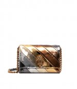Mini Kensington Long Flap Gold Crossbody Bag