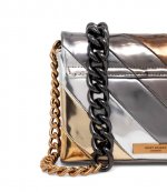 Mini Kensington Long Flap Gold Crossbody Bag