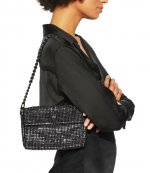SM Party Shoulder Gunmetal Bag