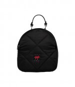 Heart Of NY Black Quilted Backpack