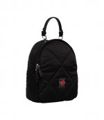 Heart Of NY Black Quilted Backpack