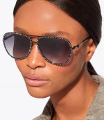 Shoreditch Lg Aviator Gold Sunglasses