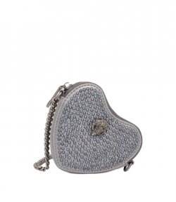 Micro Heart Silver Crossbody