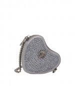 Micro Heart Silver Crossbody